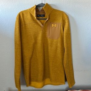 Mustard quarter zip under armour